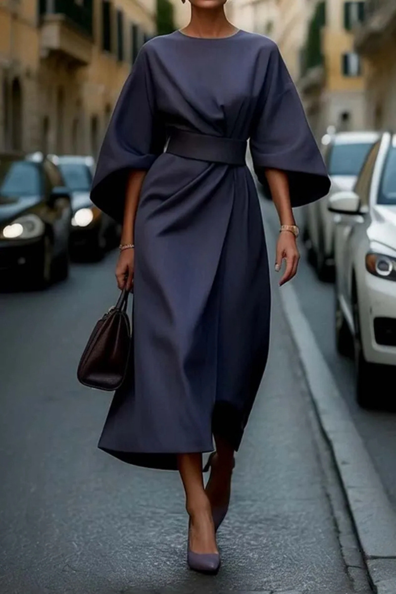 Neve | Flowy Belted Maxi Dress