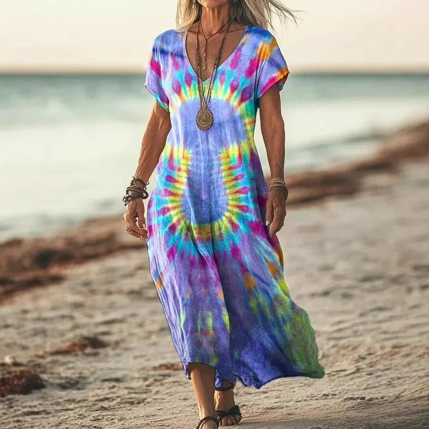 Adele | Colourful Maxi Dress
